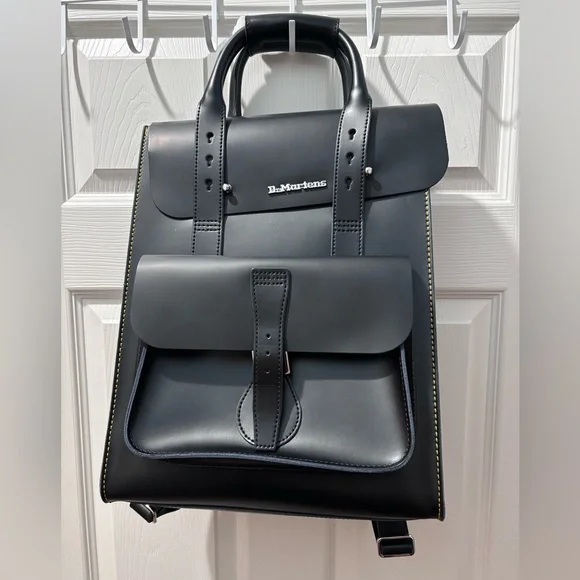 Martens Bags Dr Martens Kiev Black Leather Backpack Poshmark